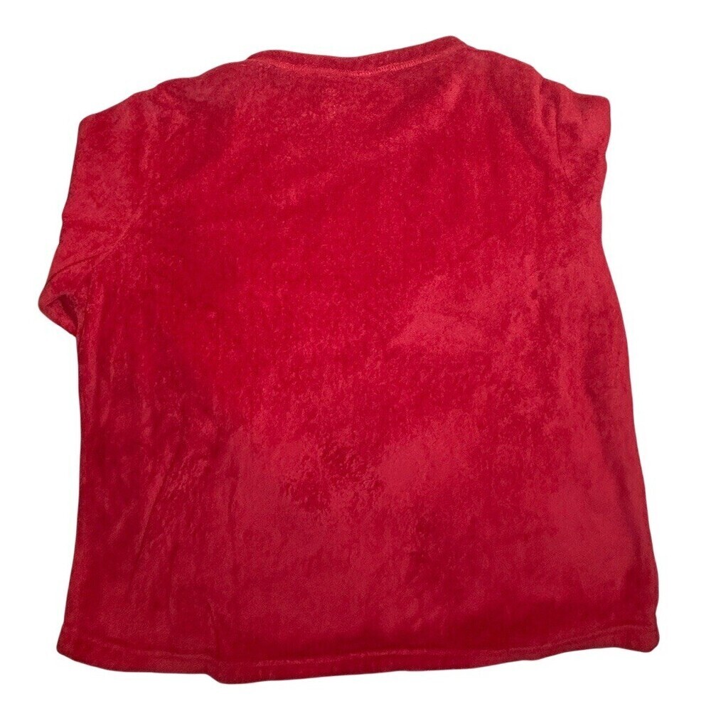 Disney Mickey Mouse sweatshirt Womens 2XL Red Fleece Pullover Crew Neck - Picture 3 of 6